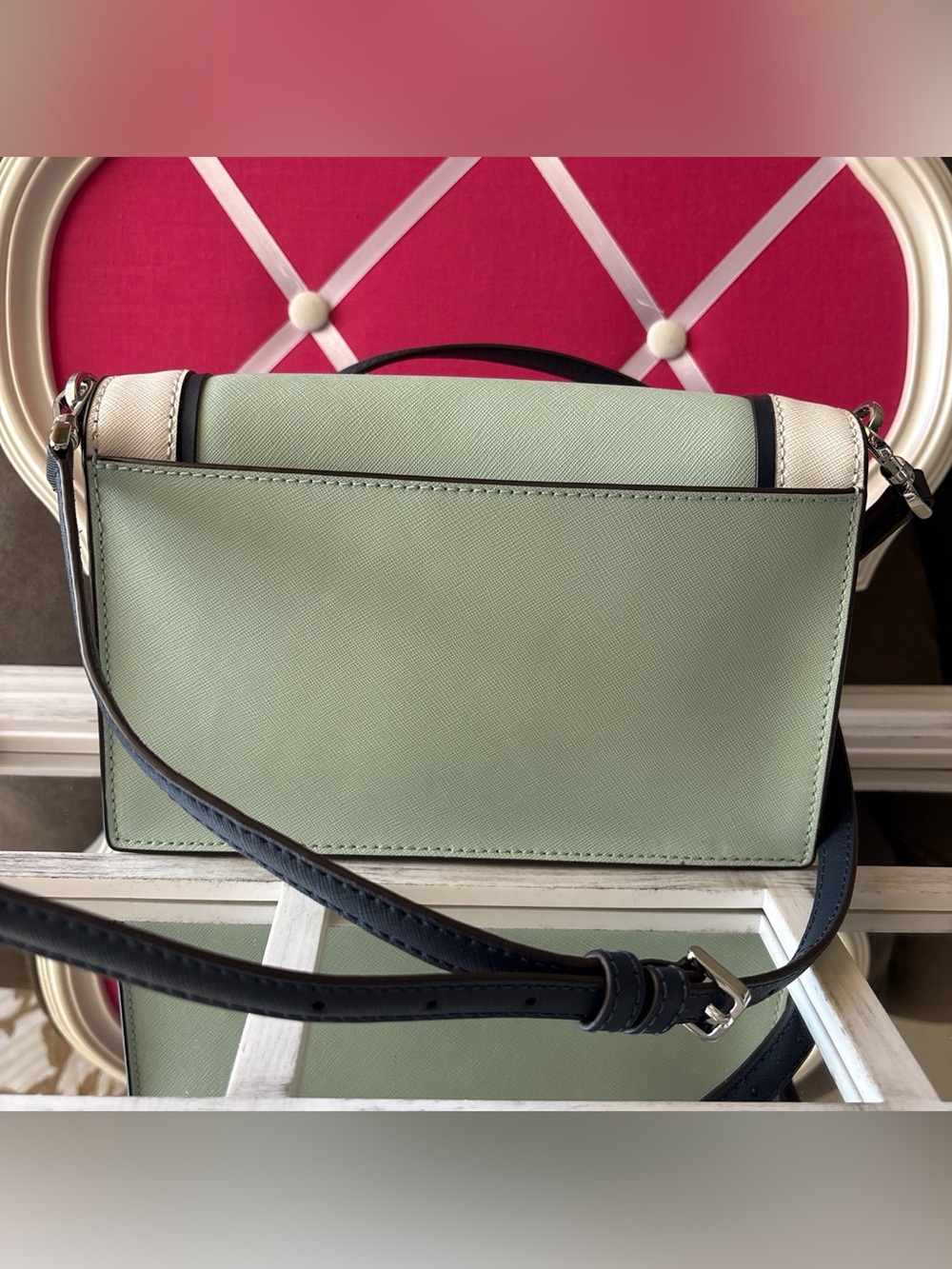 kate spade Mint & Cream Saffiano Crossbody Bag. NWOT - Picture 5 of 9
